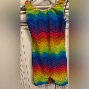 Girls S SNOWFLAKE DESIGNS Gymnastics Dance Unitard Leotard Girls